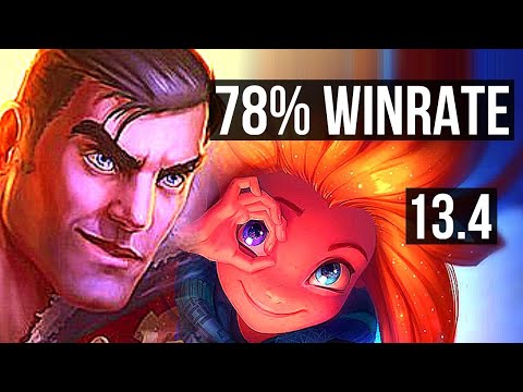 JAYCE vs ZOE (MID) | 78% winrate, Rank 4 Jayce, 1/2/12, Rank 23 | KR Challenger | 13.4