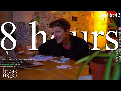 LIVE | 8-HOUR study with me 📚⛈️ rain sounds & pomodoro timer 60 & 10