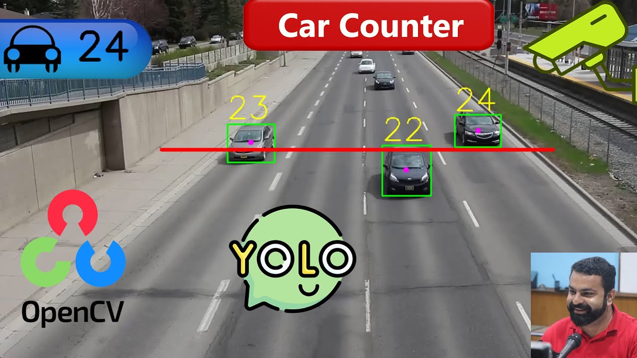 🚗 Real-Time Car Counter using Python, OpenCV, and YOLO for Video Surveillance