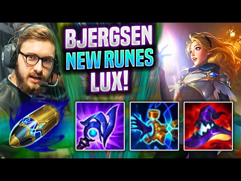 BJERGSEN IS INSANE LUX WITH NEW RUNES! - TL Bjergsen Plays Lux MID vs Viktor! | Preseason 2022