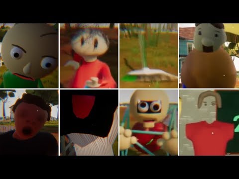 HELLO BALDI'S BASICS ALL JUMPSCARES | Hello Neighbor Mods