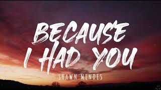 Shawn Mendes - Because I Had You (Lyrics) 1 Hour