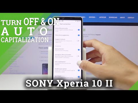 How to Enable Auto Capitalization in SONY Xperia 10 II – Activate Auto Capitalization