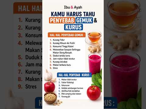 Kamu Harus Tahu Penyebab Gemuk dan Kurus, Bukan Cuma Soal Makan Banyak atau Sedikit #ibudanayah