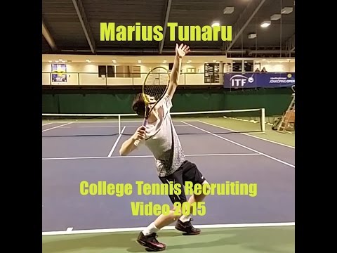 Marius Tunaru - College Tennis Recruiting Video 2016