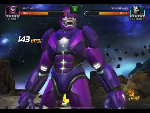 Eternity of Pain Week 1 - Crossbones Solo with Sentinel - Marvel Contest of Champions