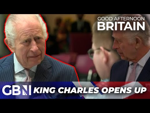 King Charles OPENS UP about cancer treatment to patients at London cancer hospital