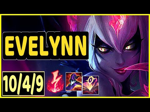 EVELYNN VS NUNU & WILLUMP - 10/4/9 KDA JUNGLE GAMEPLAY EMERALD II