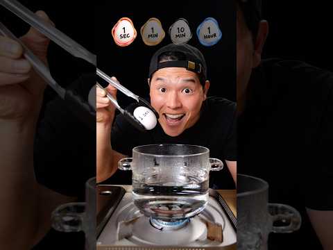 1 Second Vs 1 Hour Egg 🥚
