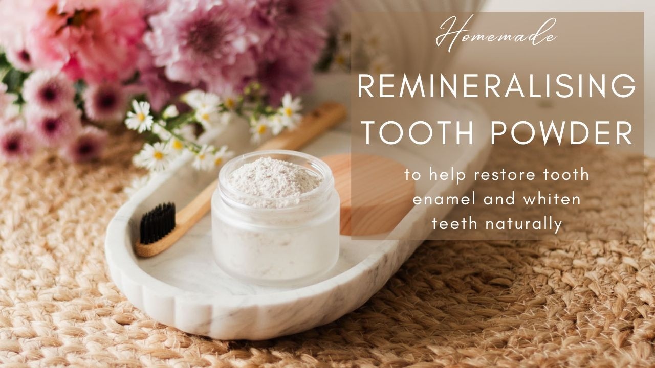 Remineralising Tooth Powder || Restore tooth enamel and whiten teeth naturally