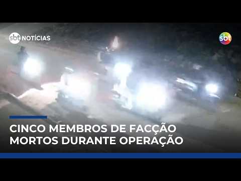 Cinco integrantes de facção morrem em confronto com a PM em Goiás | #SBTNotícias