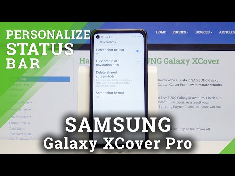 How to Hide Status / Notifications Bars on Screenshots in Samsung Galaxy XCover Pro