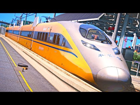 GTA 5 Train Simulator Mod - CRH380A (Train Simulator 2017)