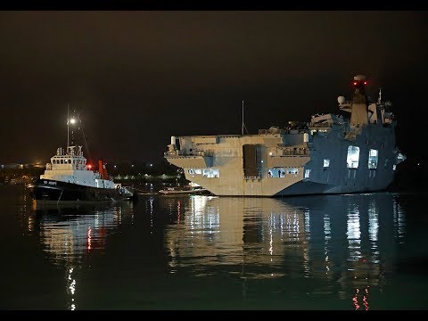 HMS Ocean arrives home after NATO and humanitarian relief operations