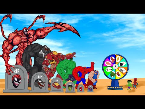 Rescue SUPERHERO All Family HULK & SPIDERMAN, VENOM, CARNAGE : Back from the Dead SECRET - FUNNY