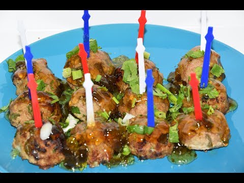 Apple Jalapeno Meatballs - Air Fryer Turkey Meatballs - T- Fal Actifry