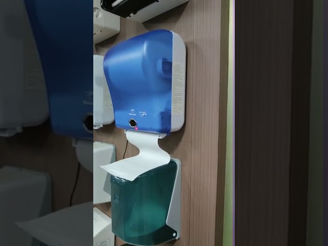 Vídeo relacionado con UPJAKS Secamanos Dispensador eléctrico de Toallas de Papel con Sensor, dispensador automático de Toallas de Mano sin Contacto, Montaje en Pared, Caja de Papel higiénico con Carga USB para baño Hotel