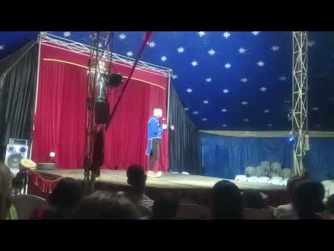 Palhaço do circo Alegria em Pedra Mole-Sergipe 