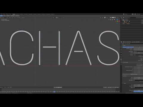 Speeding up Curves Workflow - Offset and Decimate Curve in Blender 2.8 | to Blender Guru - Neon Sign