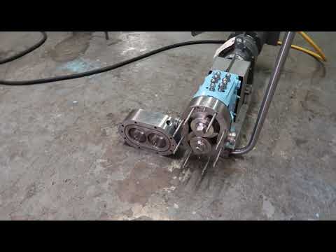 Waukesha 030-U2 Positive Displacement Pump, Jacketed Head, 2HP Motor | 8427x