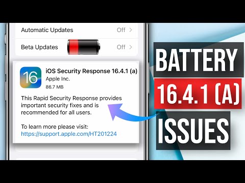 iOS 16.4.1 (a) Security Response Battery Draining Issue | Should We Remove Security Response Update?