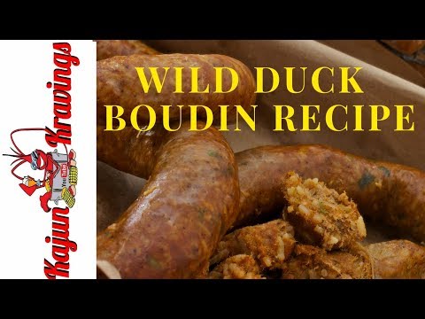 Cajun Boudin Recipe Made With Wild Duck