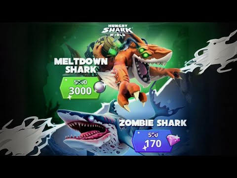 GOT ZOMBIE SHARK 66% OFF AND MELTDOWN 40% OFF + ALL MOVIE AND TRAILER - Hungry Shark World