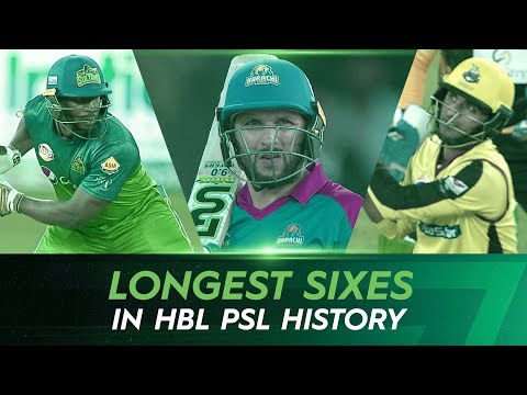 Longest Sixes in HBLPSL History