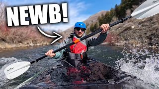 Learning How To Packraft - First Float In My New Packraft!