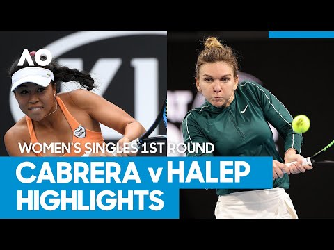 Lizette Cabrera vs Simona Halep match highlights (1R) | Australian Open 2021