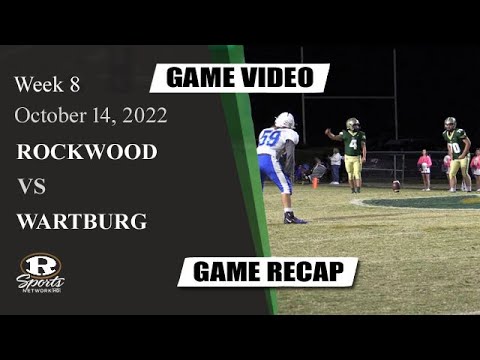 RHS Tiger Football - Rockwood Vs. Wartburg Week 8 Game (10/14/2022)