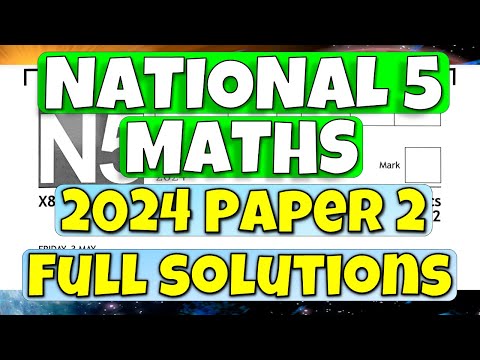 2024 National 5 Maths Paper 2 Full Solutions