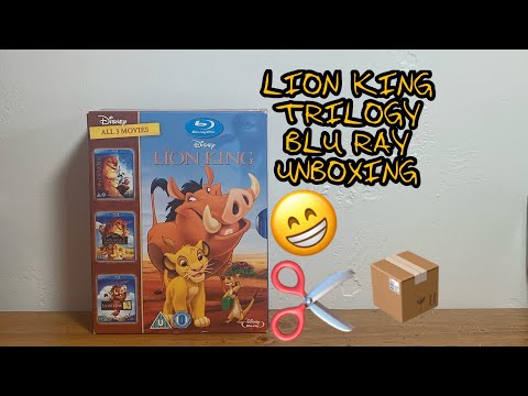 Lion King Trilogy Blu Ray Unboxing
