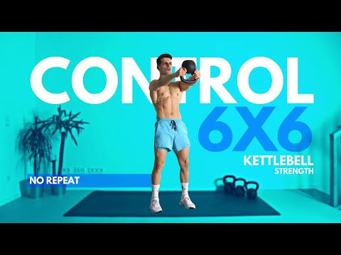 35 minute TOTAL BODY Kettlebell STRENGTH Home Workout 6x6