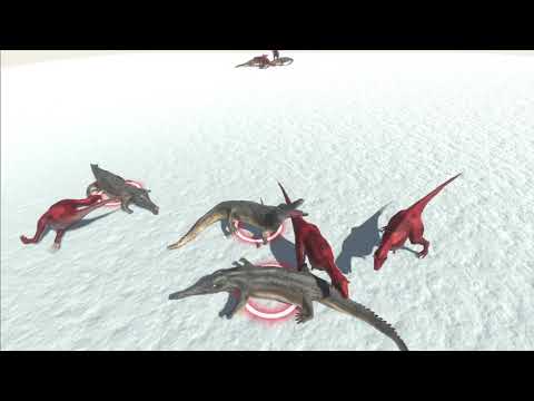 5 Carnotaurus vs 5x all units - Animal Revolt Battle Simulator