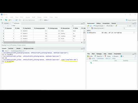2.5 R-Kurs Korrelation