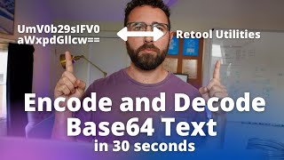 Quickly encode and decode Base64 text / strings