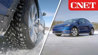 Driving a Tesla Model Y on a Frozen Lake!