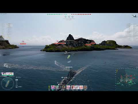 World of Warships: First Game With T11 Kunming (8-9/10; Is a Shima With Bad Concealment) With Voice