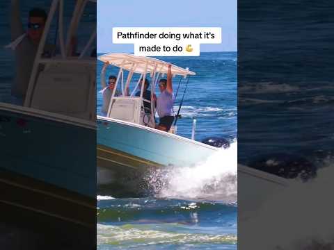 Pathfinder getting it done at #BocaInlet 🔥 #wavyboats #smallboatsdaily #saltlife #boats #boating