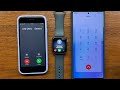 iPhone SE 3 iOS 17 + Apple Watch 6 WatchOS 10 Incoming Call vs Samsung Note20 Ultra Outgoing Call