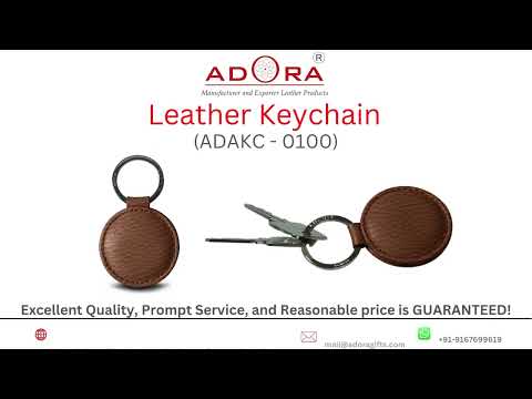 Bee Key Chain - Printed Genuine Padded Leather Key Ring - Scandinavisch  design - 09/278.52.50
