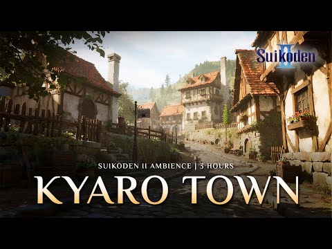 Suikoden II – Kyaro Town Ambience 🌆 | Peaceful Music for Relaxation, Study & Focus