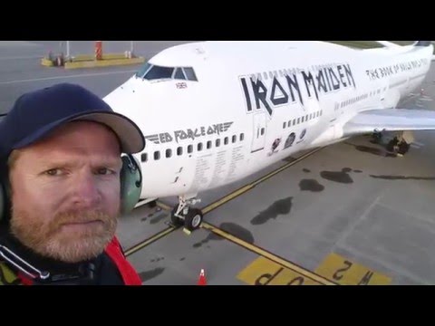 Ultra RARE Iron Maiden Ed Force One at Vancouver International Airport Canada