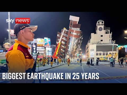 Taiwan: Scores trapped as country hit by biggest earthquake in 25 years