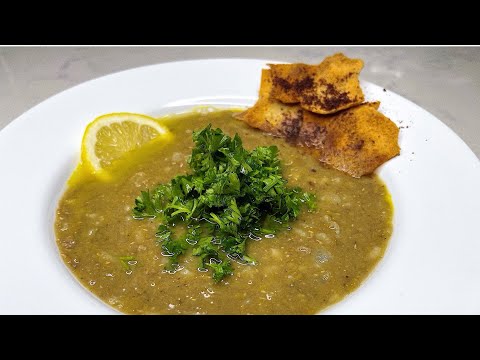 The BEST AUTHENTIC Lebanese Brown Lentil Soup | Shorba Mamrouti