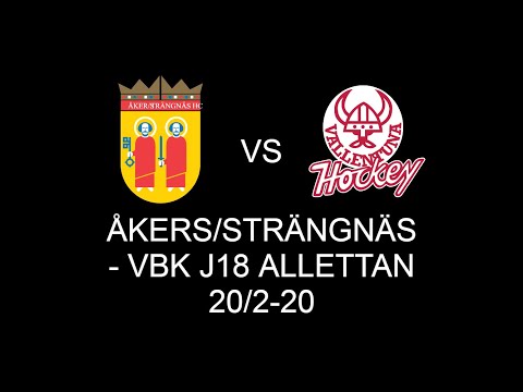 ÅKERS/STRÄNGNÄS - VALLENTUNA BK J18 ALLETTAN 20/2-2020