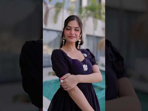 Purple Fendi Silk Embroidered Gown