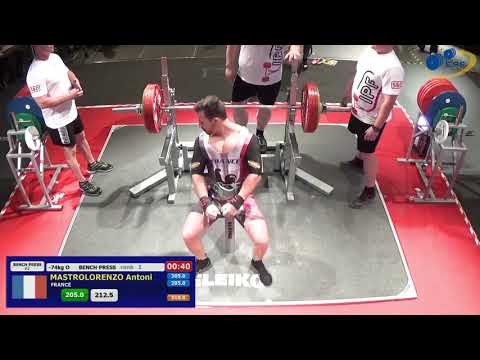 Antoni Mastrolorenzo - 790kg 2nd Place 74kg - European Open Powerlifting Championship 2018