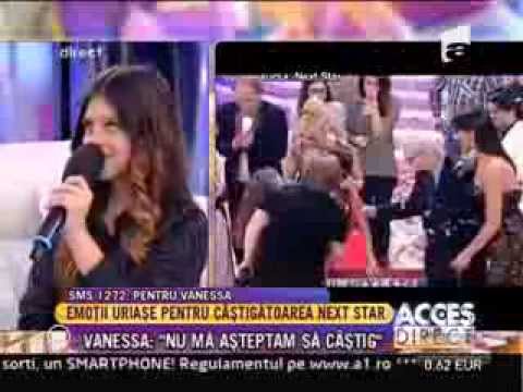 Vanessa Marzavan, câştigătoarea Next Star: "Nu mă aşteptam să obţin trofeul!"